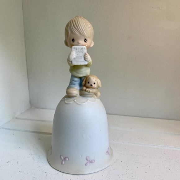 Precious Moments Boy Report Card "God Understands" Figurine - Picture 2 of 8